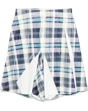Comme des Garçons チェック ショートパンツ - ブルー