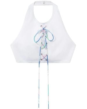 PUCCI レースアップ トップ - ブルー