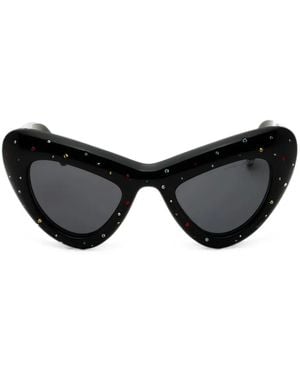 Marc Jacobs Cat-Eye-Sonnenbrille Mit Kristallen - Schwarz