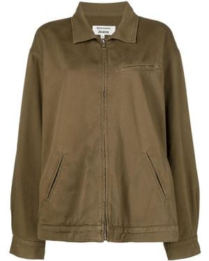 Reformation Marco Bomber Jacket - Women's - Cotton - Green