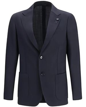 Lardini Three-Button Blazer - Blue