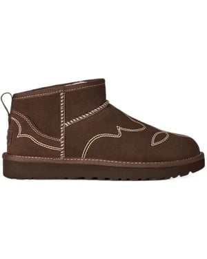 UGG Classic Ultra Mini Western Boot - Brown