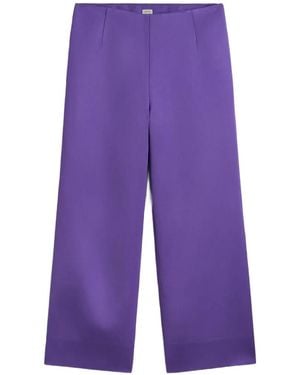 TOTEME Fluid Satin Pants - Purple