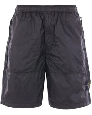Stone Island Zip-Pockets Shorts - Grey