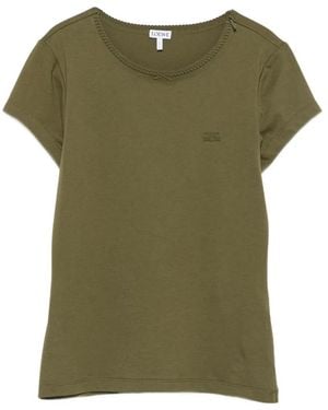 Loewe Sweatshirt Mit Aufgesticktem Anagram - Grün