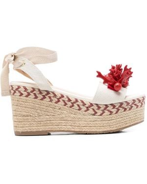 Liu Jo Bali 02 Coral-Detail Espadrille Sandals - Pink