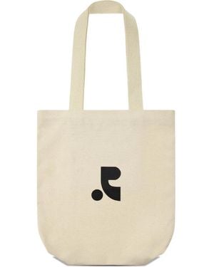 Rest&Recreation Logo-Print Cotton Tote Bag - White