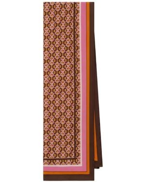 Maliparmi Seidenschal Mit Geometrischem Print - Weiß
