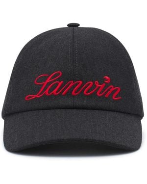 Lanvin ロゴ キャップ - グレー