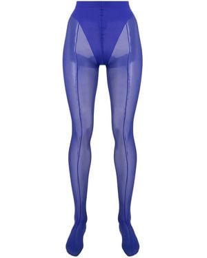 Wolford Botines con panel de malla de x Mugler - Azul