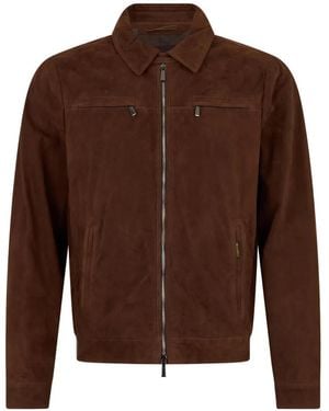 Moorer Zip Jacket - Brown