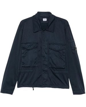C.P. Company Lens-Detail Multi-Pocket Jacket - Blue
