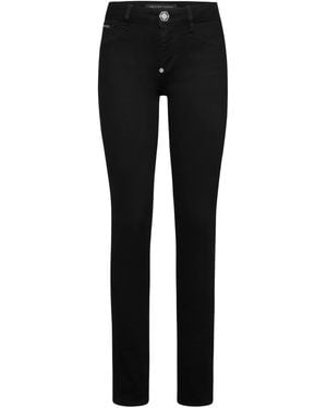 Philipp Plein Logo-Patch Jeggings - Black