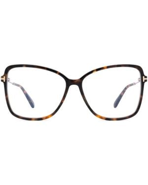 Tom Ford Oversize Frame Glasses - Brown