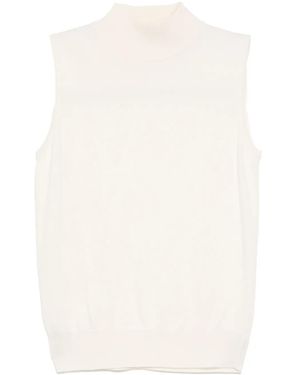 N.Peal Cashmere Aurora Top - White