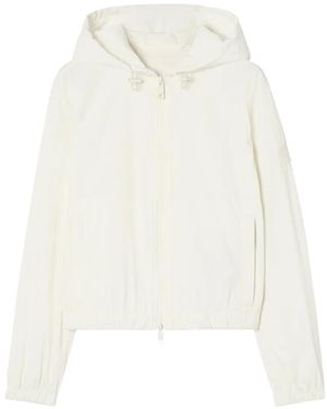 Burberry Knight Stamp Hooded Jacket - White