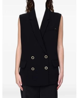 ARMANI EXCHANGE Double-Breasted Waistcoat - Black