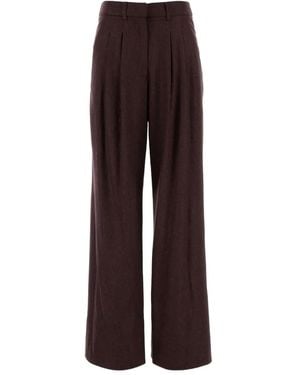 PT Torino Pleated Front-Pockets Trousers - Brown