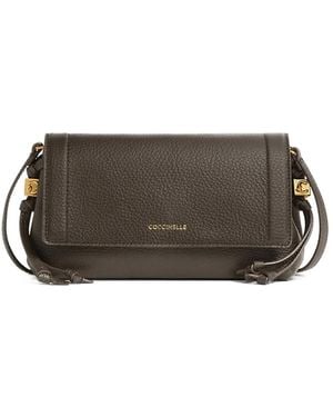 Coccinelle Borsa A Tracolla Thess Mini - Marrone