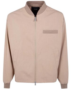 Laminar Perforated-Panel Zip-Up Jacket - Natural