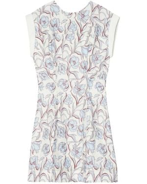 3.1 Phillip Lim Floral Tie Back Mini Dress - White