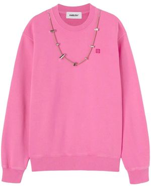 Ambush Sweater Met Ronde Hals - Roze