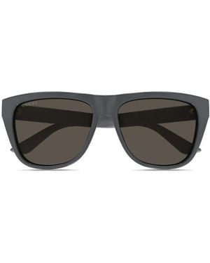 Gucci Sonnenbrille Mit Eckigem Gestell - Schwarz