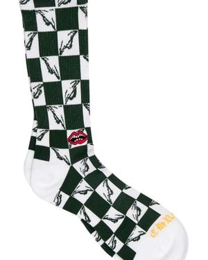 Chrome Hearts Chaussettes 99 Eyes - Green