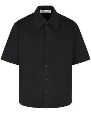 Séfr Waylon Wide-Collar Shirt - Black