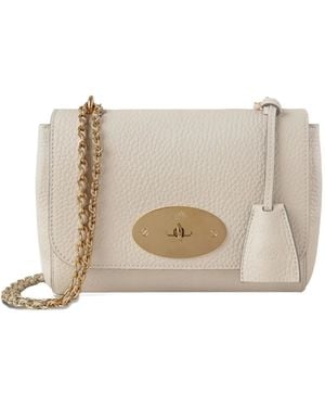 Mulberry Lily Grain-Leather Chain Shoulder Bag - Natural