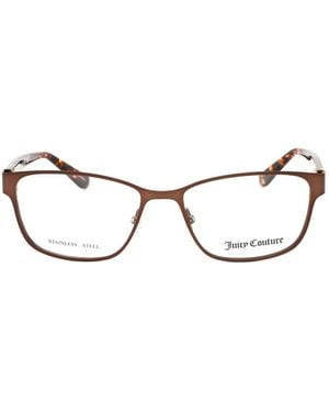Juicy Couture Rectangle-Frame Glasses - Natural