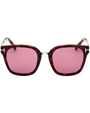 Tom Ford Square-Frame Sunglasses - Pink