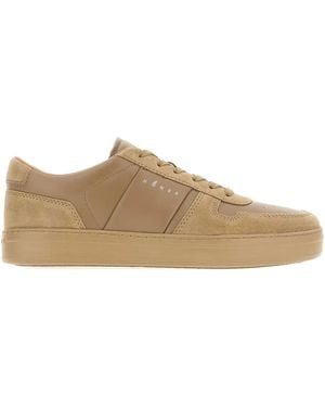 Hogan Panelled Trainers - Brown