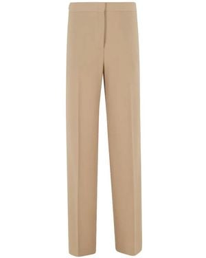 Semicouture Zip-Fly Pants - Natural