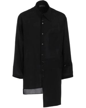 Yohji Yamamoto Chest Pouch Pocket Blouse - Black