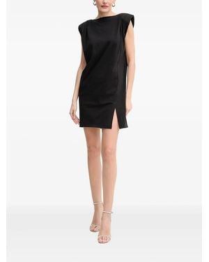Pinko Padded-Shoulder T-Shirt Dress - Black