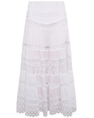 Charo Ruiz Jupe Serza En Dentelle - White