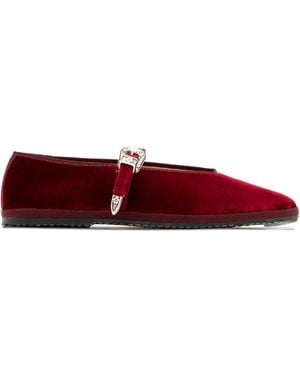 Capulet Norma Velvet Ballet Flats - Red