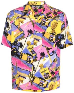 Palm Angels Miami Mix Bowling Shirt - Multicolour