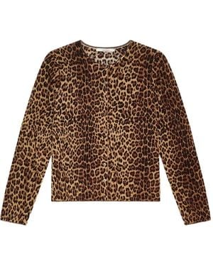 Maliparmi Cardigan Leopardato - Marrone