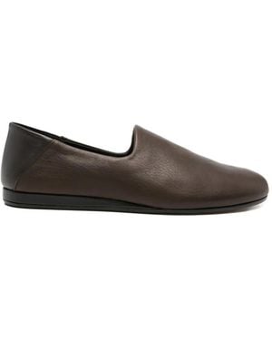 Jacquemus Logo-Print Loafers - Brown