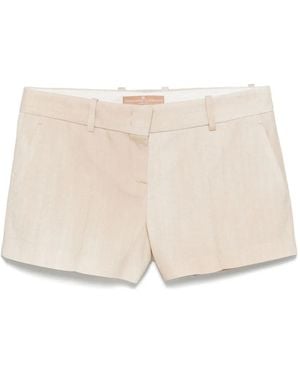 Ermanno Scervino Short À Plis Marqués - Neutre