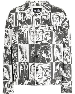 Haculla This Is Chess Jeansjacke - Schwarz