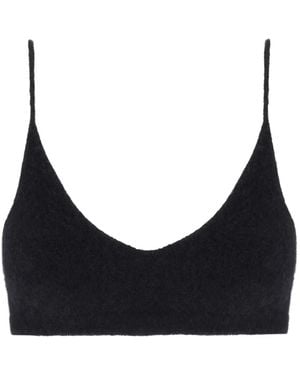 Laneus Knitted Tank Top - Black