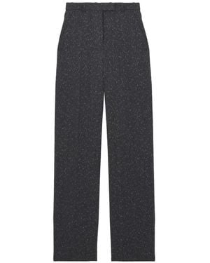 McQueen Pantalon Droit À Motif Moucheté - Gray