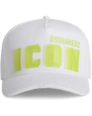 DSquared² Logo-Print Baseball Hat - Grey
