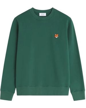 Maison Kitsuné Fox Head Sweatshirt - Green