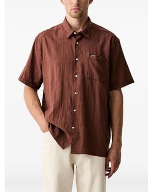 Barbour Kurzärmeliges Kingswood Hemd - Braun