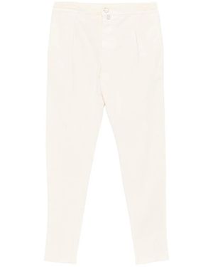 Kiton Pleat-Detail Pants - White