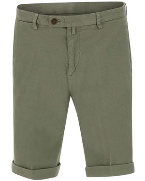 Briglia 1949 Bermudas De Punto Colmena Con Dobladillo Vuelto - Verde